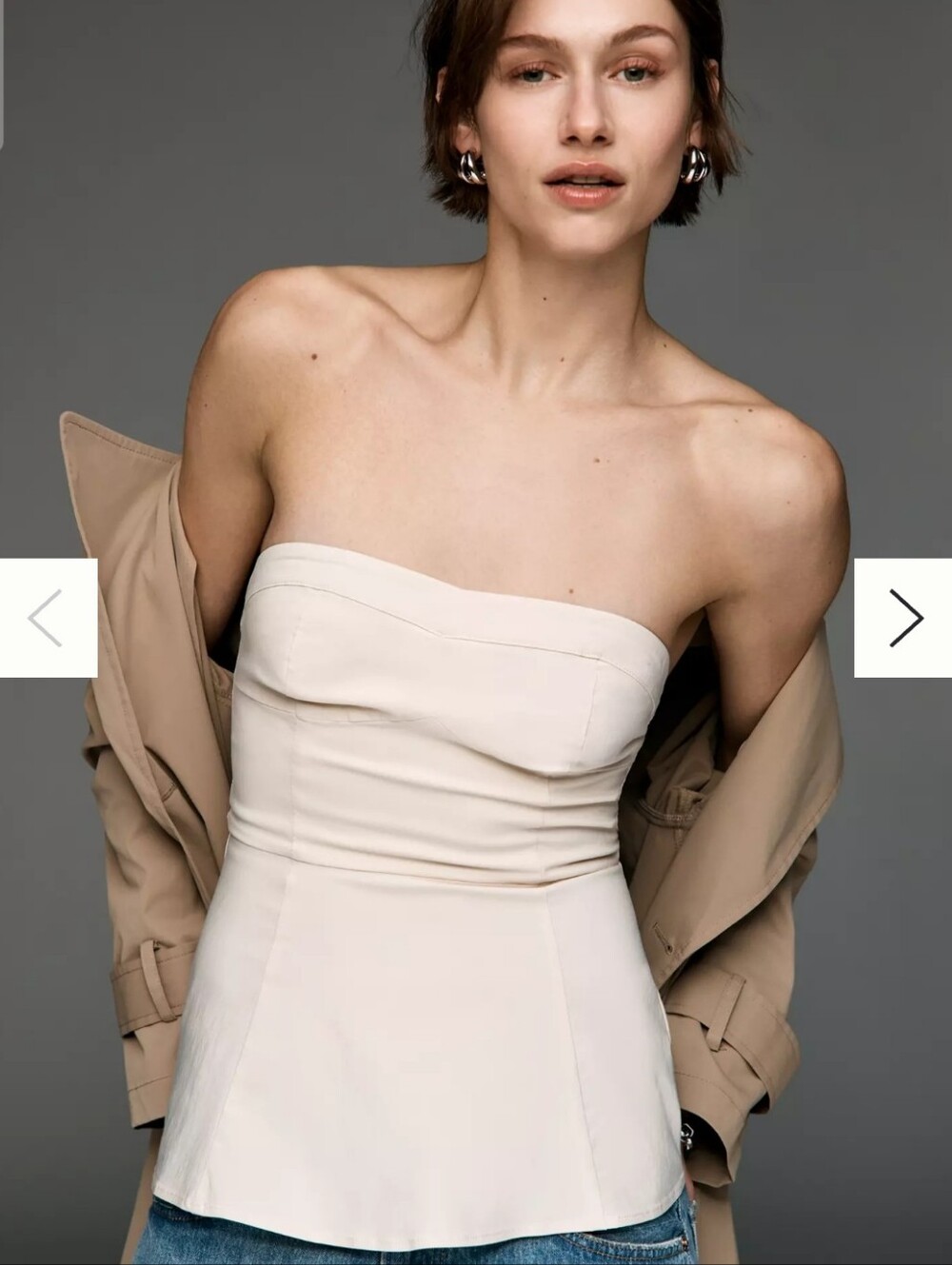 Maeve Fit & Flare Strapless Top - NWT, Size XL